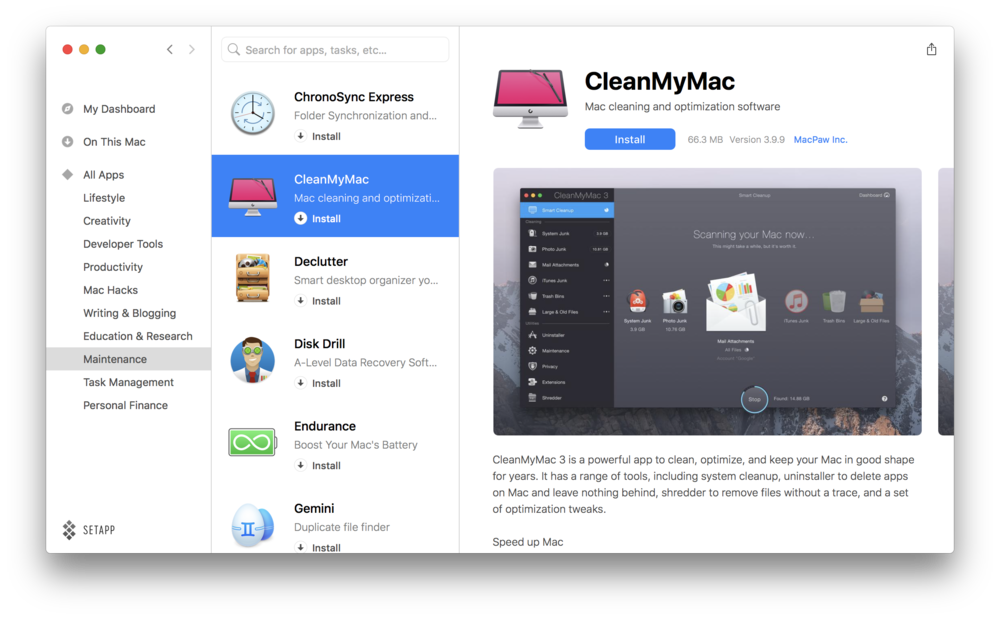 clean my mac free